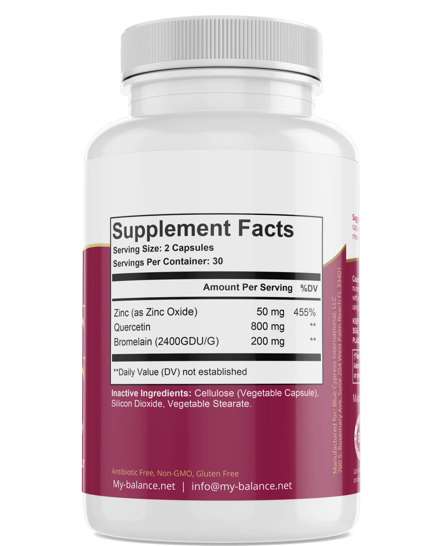 My Balance - Quercetin, Bromelain & Zinc