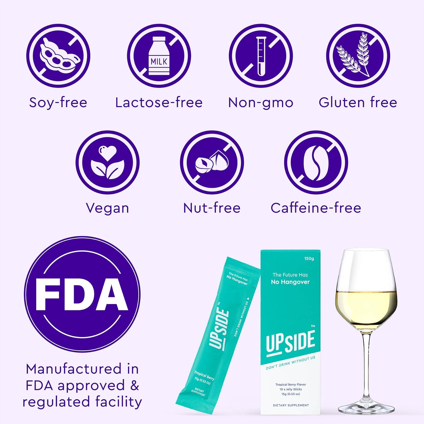 Upside - Before Alcohol Hangover Sticks - UPSIDE Before Drinking Hangover Sticks - Date Night (4-Pack)