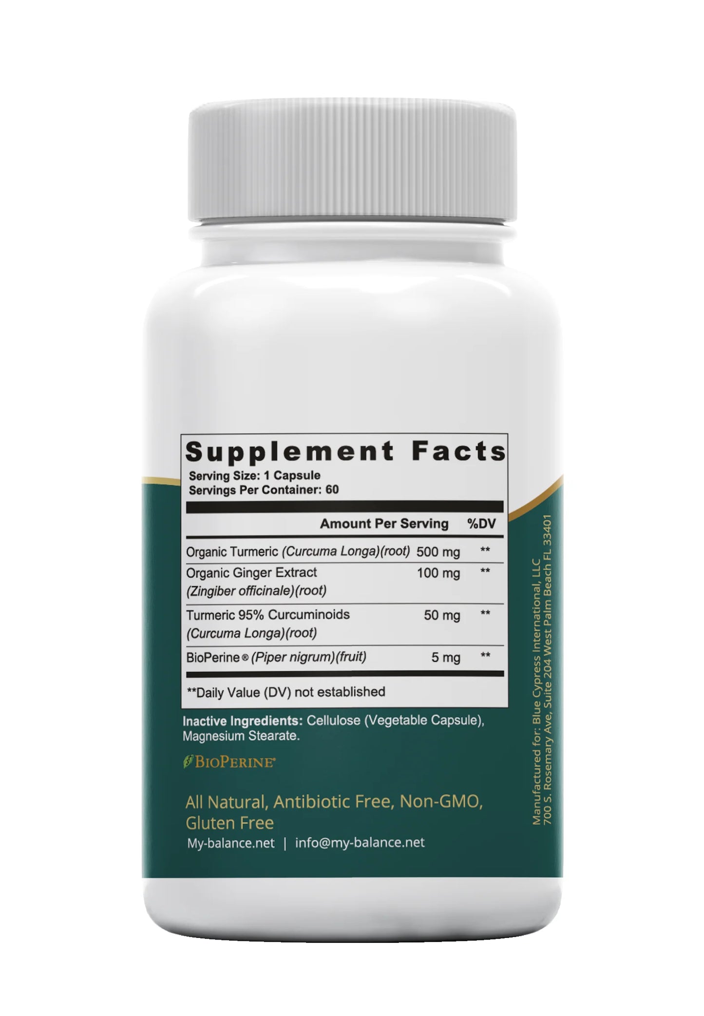 My Balance - Turmeric With Ginger 650Mg