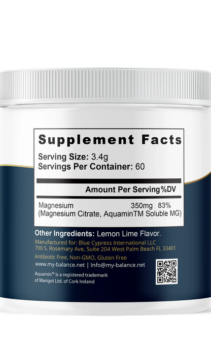 My Balance - Magnesium Powder - Magnesium Citrate & Aquamin™