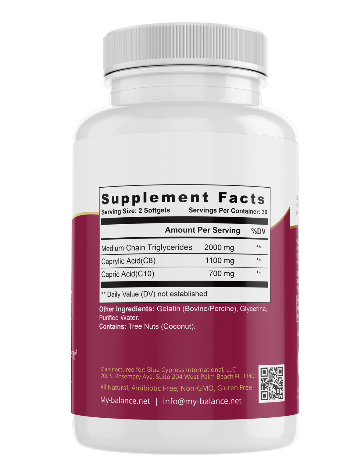 My Balance - MCT Oil - Medium Chain Triglycerides