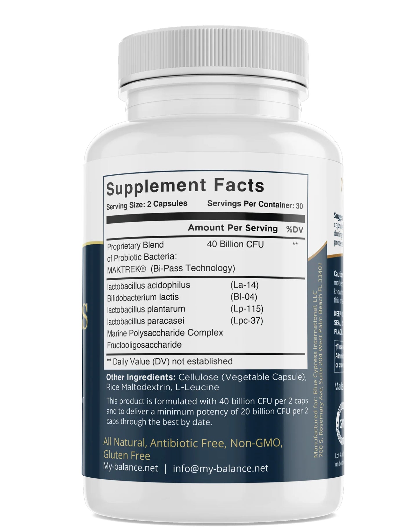 My Balance - Probiotics 40 Billion - Digest and Defend