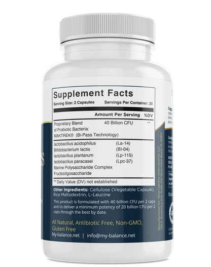 My Balance - Probiotics 40 Billion - Digest and Defend